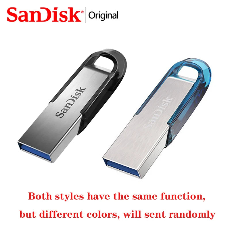 Pen Drive Sandisk USB 3.0/3.2 512GB 256GB 128GB 64GB 32GB Flash Drive, Armazenamento Rápido, USB Stick, Disco Externo de Memória