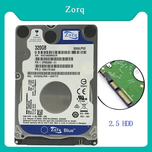 HDD Interno para Laptop/PC | 320GB, 500GB, 1TB, 2TB, 4TB | Disco Rígido SATA 2.5" com Velocidade de 5400-7200 RPM