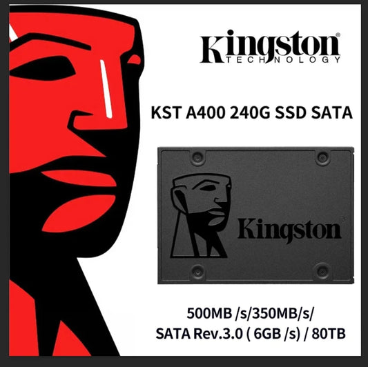 SSD Kingston A400 | 120GB, 240GB, 480GB, 960GB | 2,5" | SATA III | Unidade de Estado Sólido para Desktop e Laptop