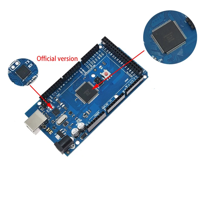 Placa de Desenvolvimento Arduino Mega2560 ATMEGA16U2 / Pro Mini MEGA 2560 com WiFi R3 ATmega2560 Chip CH340G para Arduino UNO R3 e WeMos ESP8266