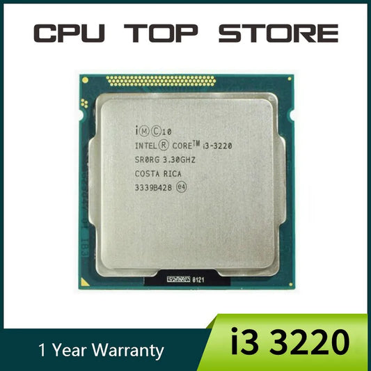 Intel Core i3 3220 Processor Dual Core 3.3GHz LGA 1155 TDP 55W 3MB Cache With HD Graphics Desktop CPU