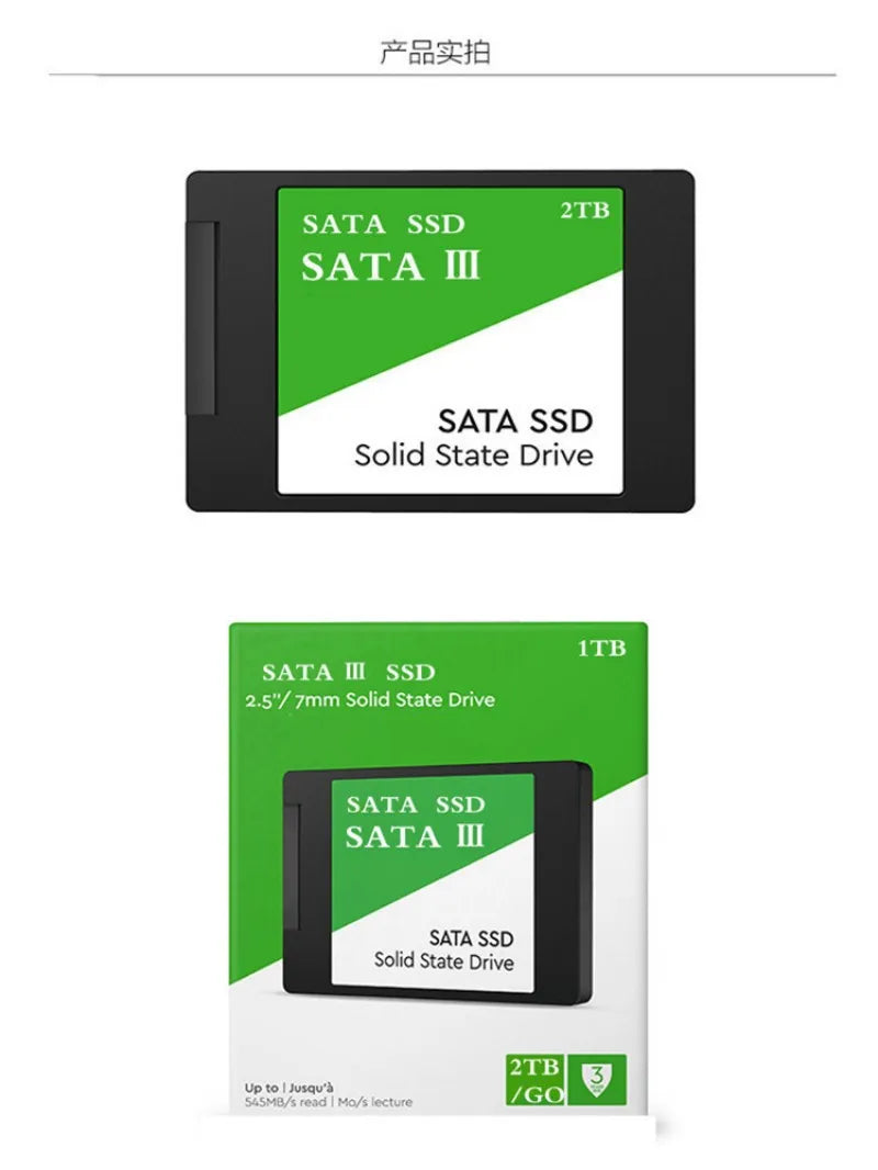 SSD Solid State Drive 1TB 500GB 256GB 2TB - Dispositivo de Armazenamento de Alta Performance para Computador